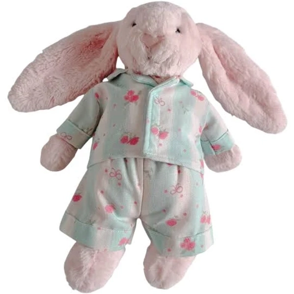 Spring Jellycat Pajamas, Jellycat Clothing, Clothes For Jellycat Bunny, Doll Clothes For Jellycat Bunny, Sleep Toys For Kids, Jellycat Pjs