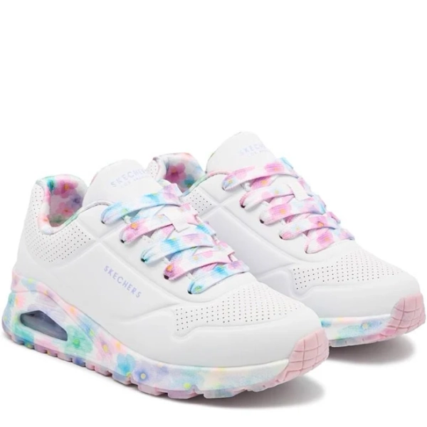 SKECHERS Girls' Uno Gen1 Floral Sneakers