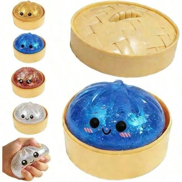 Juguetes Sensoriales Antiestrés De Glitter Multicolor Con Forma De Bola De Masa Blandos De ABS Bonitos Juguetes Educativos Preescolares Par
