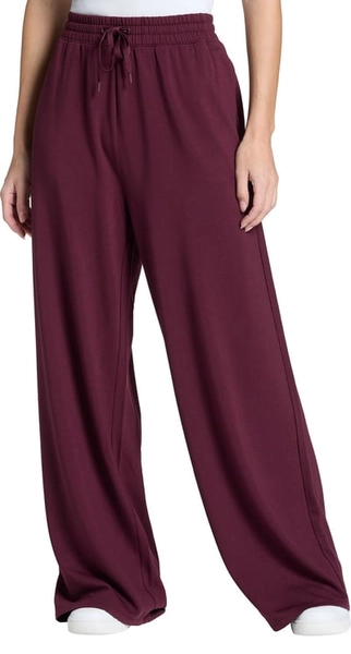 DSG Women's So Soft Wide Leg Pants, Small, Team Burgundy