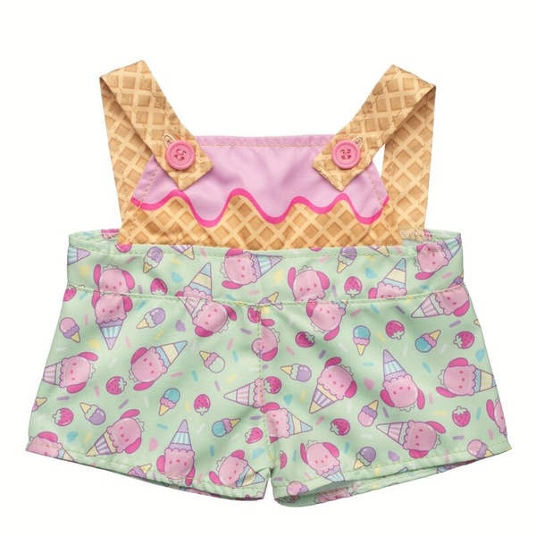 Sanrio Hello Kitty & Friends Strawberry Ice Cream Pochacco Overalls | Build-A-Bear