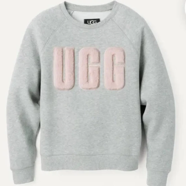 UGG Australia UGG Collection Fuzzy Logo Graphic Sweatshirt- Brand New With Tags - New Women | Color: White | Size: L