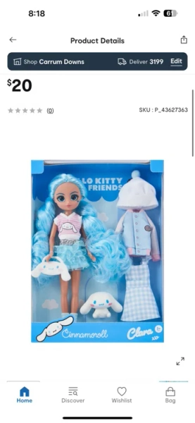 Check out hello kitty and friends: cinnamoroll and clara playset from Kmart https://www.kmart.com.au/product/hello-kitty-and-friends:-cinnamoroll-and-clara-playset-43627363/ - Google Search