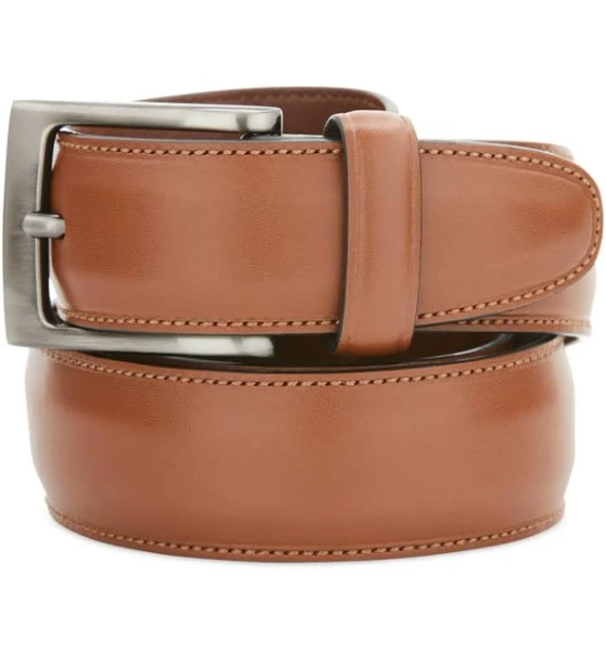 Perry Ellis Portfolio Men's Leather Dress Belt