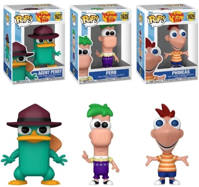 Phineas and Ferb Funko Pop! Vinyl Figures 3-Pack