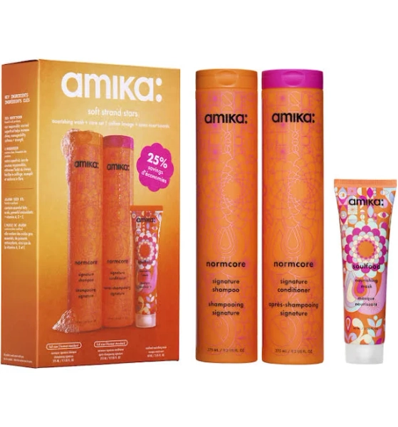 Amika Soft Strand Stars Nourishing Wash + Care Set