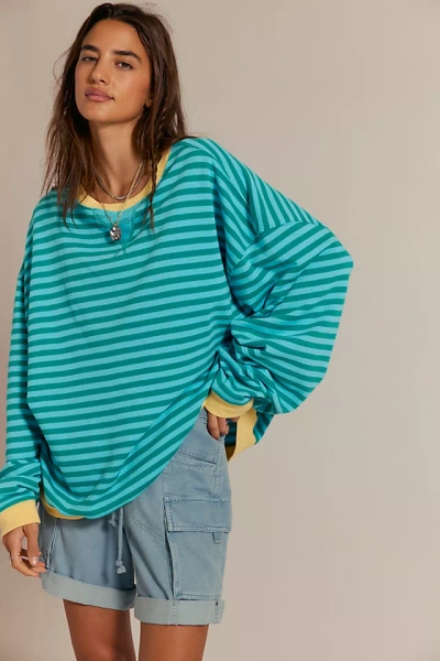 Classic Striped Oversized Crewneck