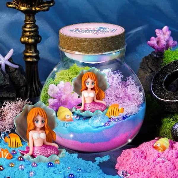 Light-Up Mermaid Terrarium Kit for Girls