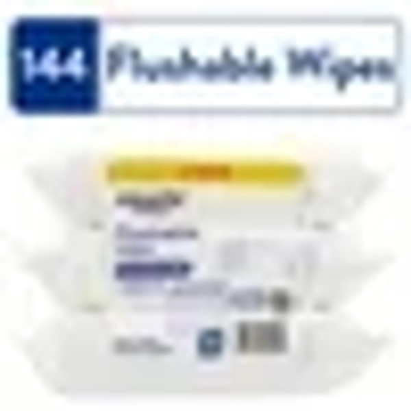 Equate Flushable Wet Wipes, Fragrance Free, 144 Wipes (3 Pack)