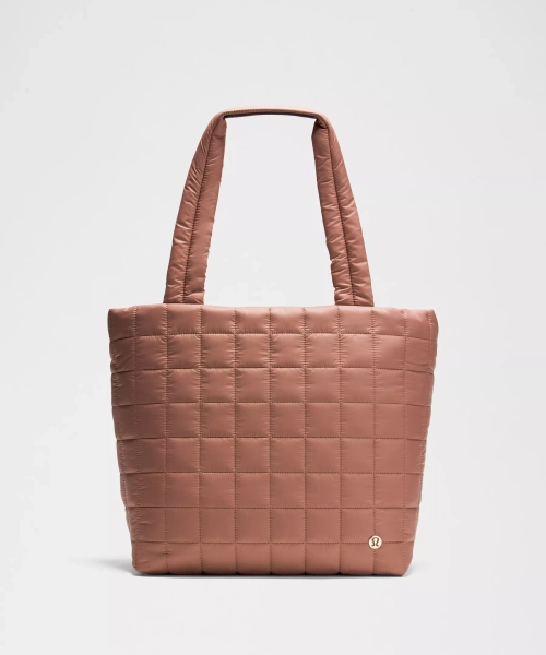 Quilted Grid Tote Bag 12L - Spiced Chai - ONE SIZE