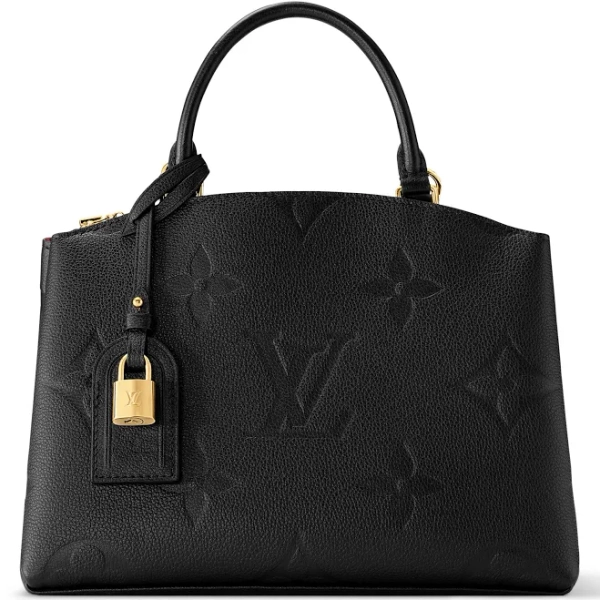 LOUIS VUITTON Petit Palais Black Monogram Empreinte Leather