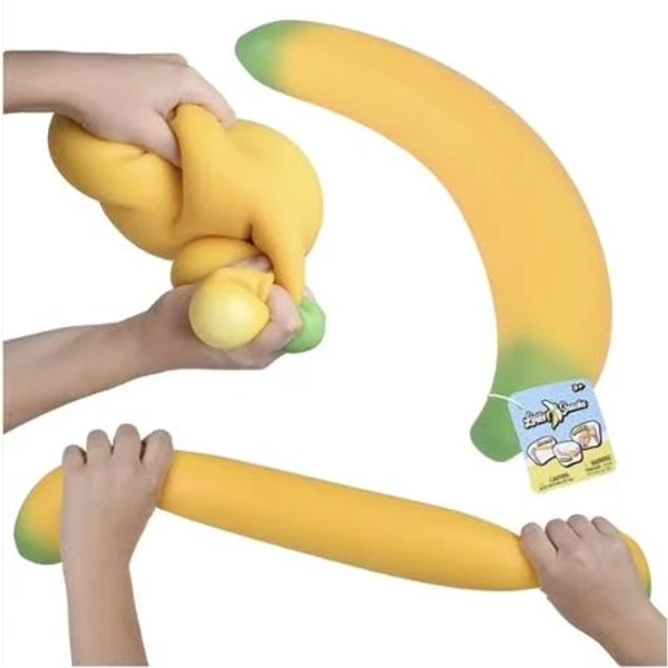 Laffy Snacks Squishy Sensory Banana Figure