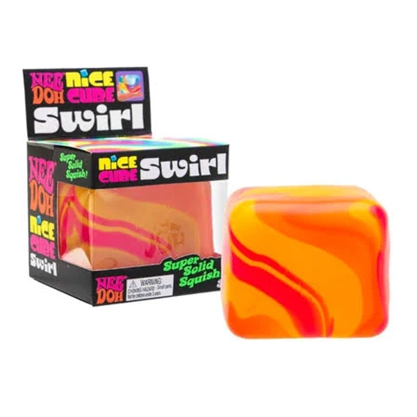 Nee Doh Swirl Nice Cube ,1 Random Color