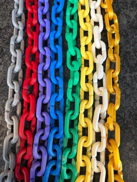 Hype 3D Printed Plastic Chain Links
