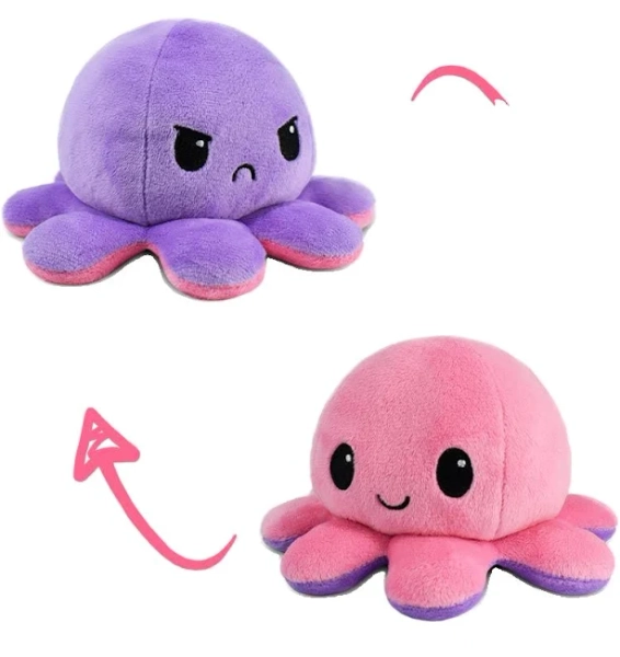 TeeTurtle Reversible Octopus Plushie