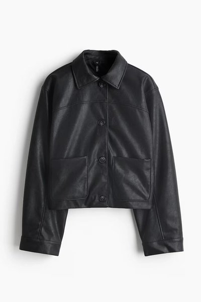 Jacket with Collar - brown 