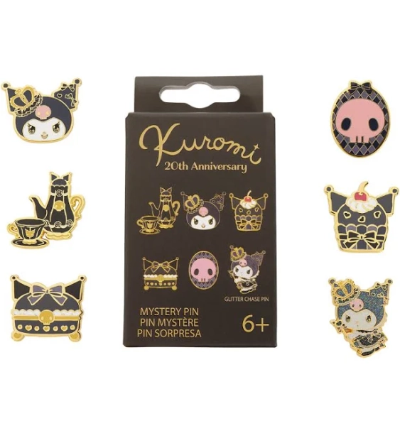 Loungefly! Sanrio Kuromi 20th Anniversary Mystery Box Pin