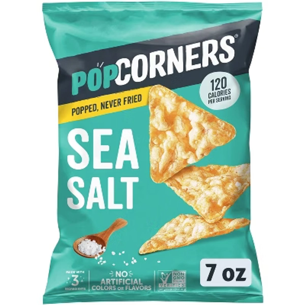 Popcorners Sea Salt Sharing Size - 7oz: Non-GMO Project Verified, Gluten-Free