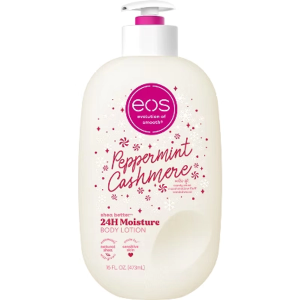 eos Holiday Body Lotion - Peppermint Cashmere - 16 fl oz