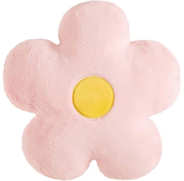 Your Zone Pink Huggable Plush Flower Pillow with 50X60 Blanket