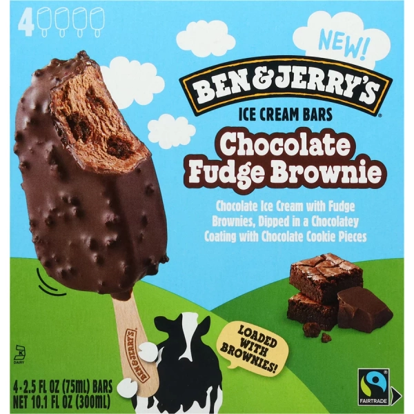 Ben & Jerry's Chocolate Fudge Brownie Ice Cream Bars