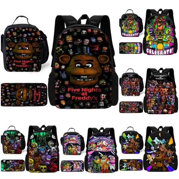 FNAF✪Five Nights at Freddy's Backpack Bookbag/Insula<wbr/>ted Lunch Bag/Pencil Case