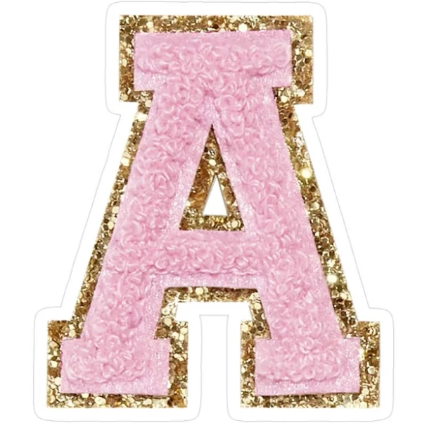Light Pink A Patch Preppy Sticker by Dylan0321