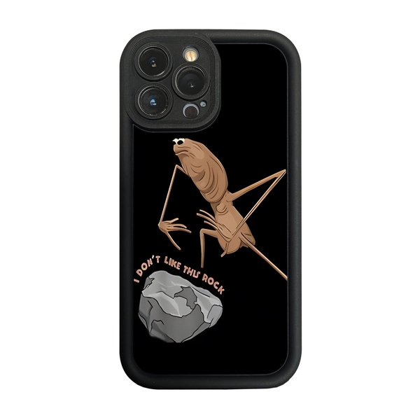 Phone Case: 1 I Don't Like This Rock Marcus The Worm Meme Phone Case Fashion Popular Buffer Anti-collision Phone Case Suitable for iPhone 17 16 15 14 13 Pro Max Cover