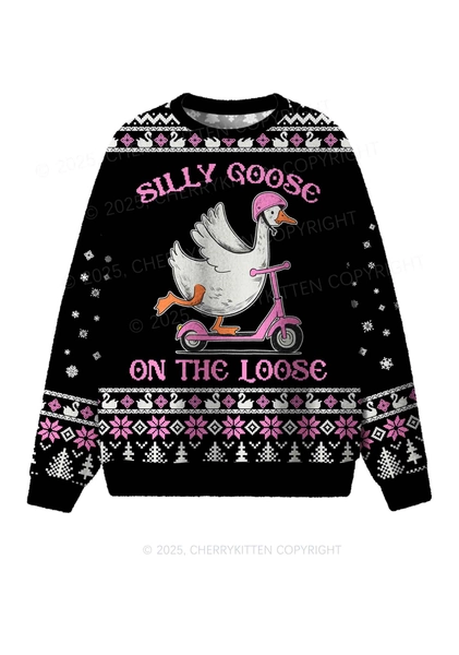 Silly Goose On the Loose Christmas Sweatshirt