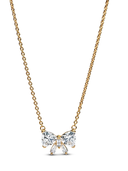 Sparkling Bow Necklace