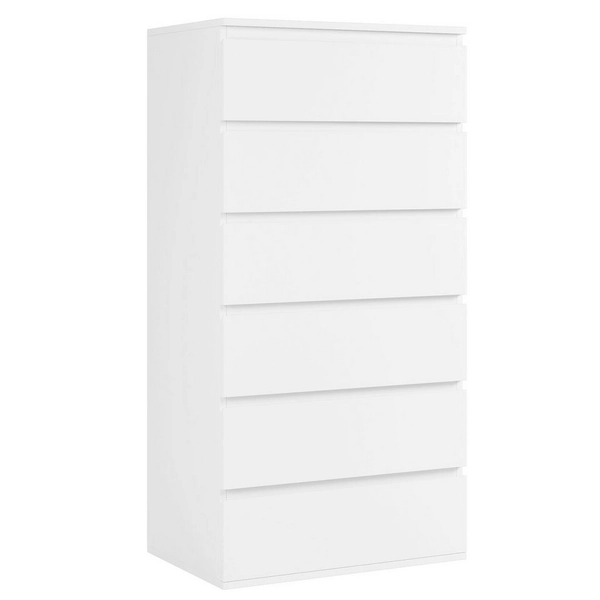 Homfa Kommode, Sideboard mit 6 Schubladen, Schubladenschrank holz, 60x40x119cm