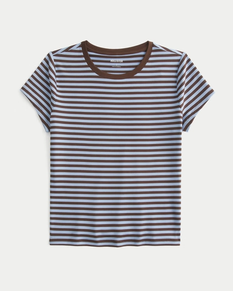 Smooth Seamless Fabric Crew Baby Tee