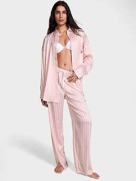 Victoria's Secret Women's Oversized Print Long Pajama Set