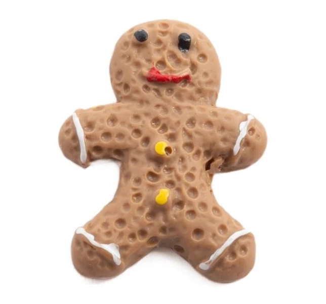 Bulk Package Of 24 Miniature 3/4" Plastic Gingerbread Man