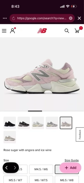New Balance Size 6.5