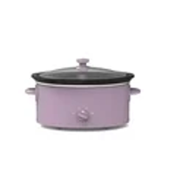 Mainstays 6 Quart Slow Cooker, Lilac Bloom, Model MS8400778514-09