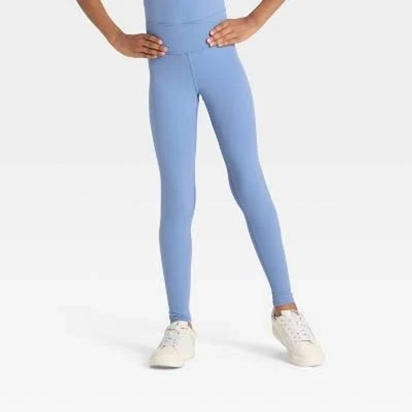 All in Motion Girls' Everyday Soft Crossover Waistband Leggings