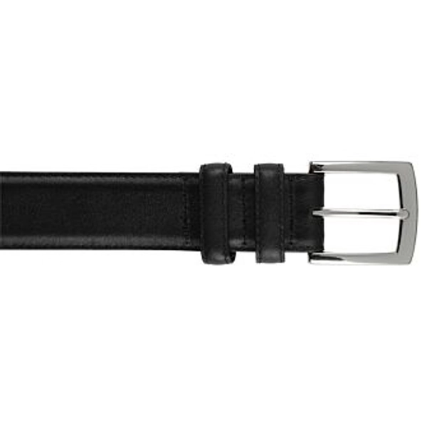 Ceinture luxe homme Noir - WESTGATE SILVER