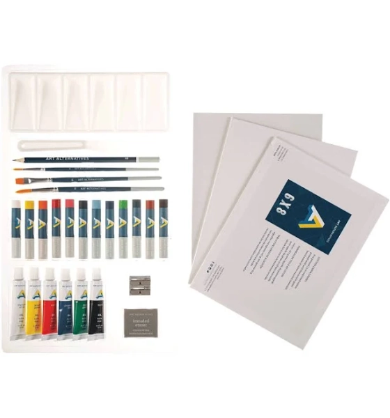 Ginny's Art Alternatives Get Started 29-Piece Oil Paint Set