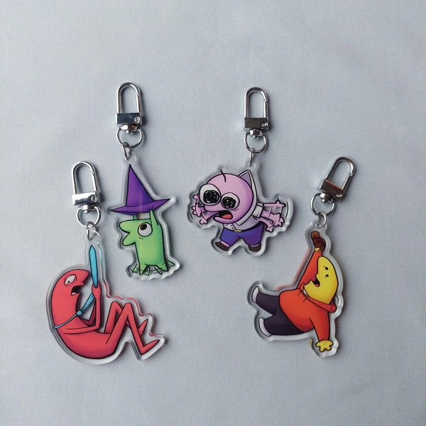 Dangling friends || smiling friends keychains