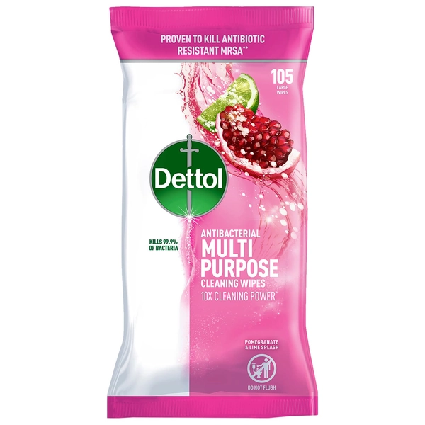 Dettol Anti-Bacterial Multi Purpose Wipes 105pk