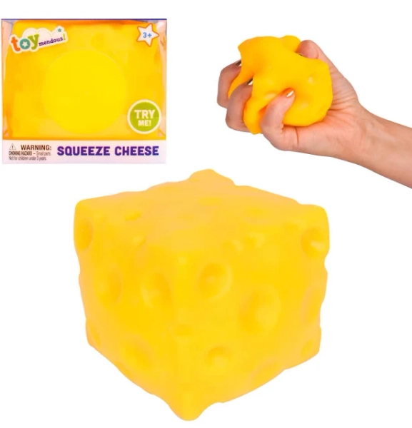 Toymendous Squeeze Cheese Squishy Stress Toy