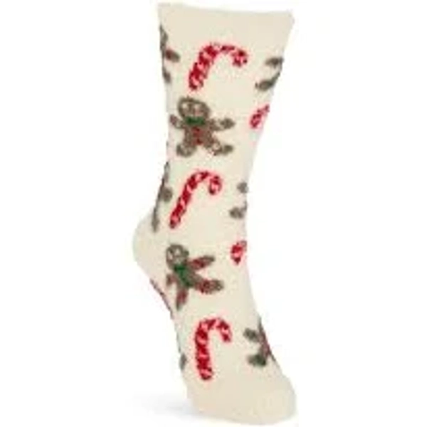 Gingerbread Man Fuzzy Socks