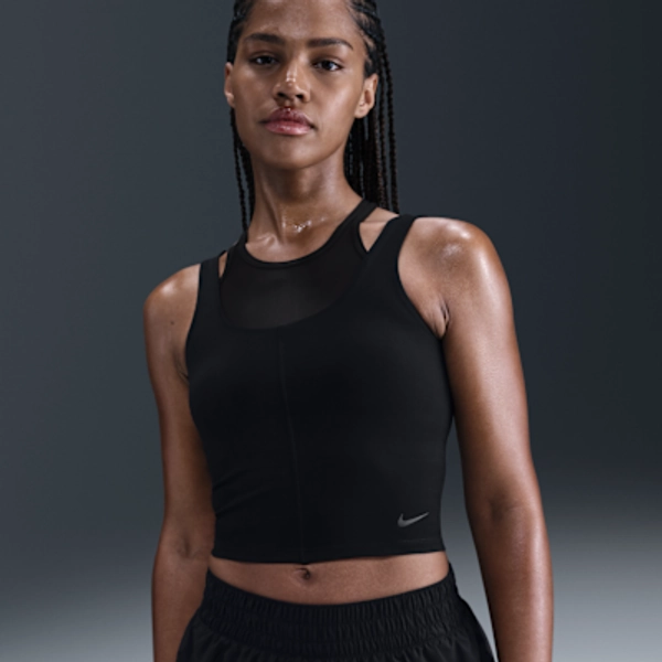 Nike One Fitted Women's Dri-FIT Cropped Tank Top