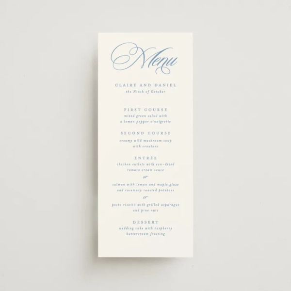 Aristocratic Long Menus by Creo Study
