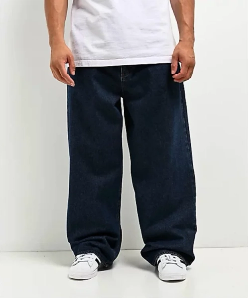 Empyre Ultra Wide Evening Dark Blue Skate Jeans