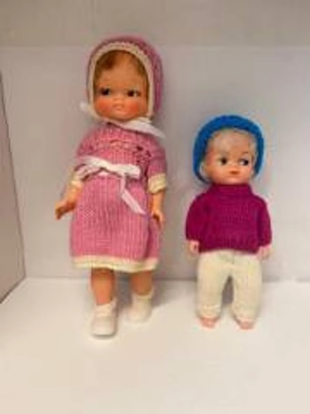 Pair of Vintage Dolls (1960s/70s Style)