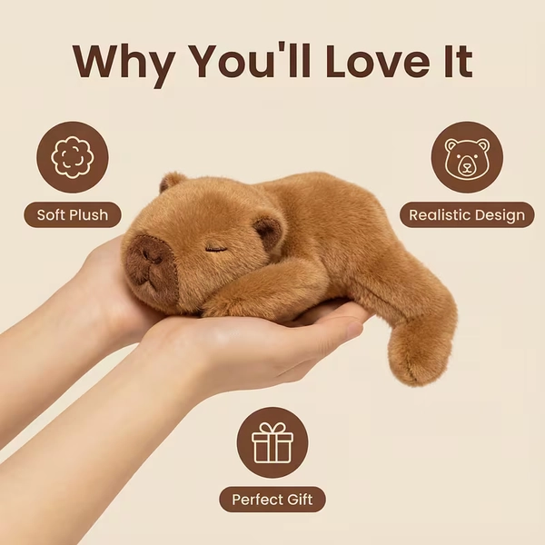 papa palm treasure series plush toy capybara plush childrens - Temu