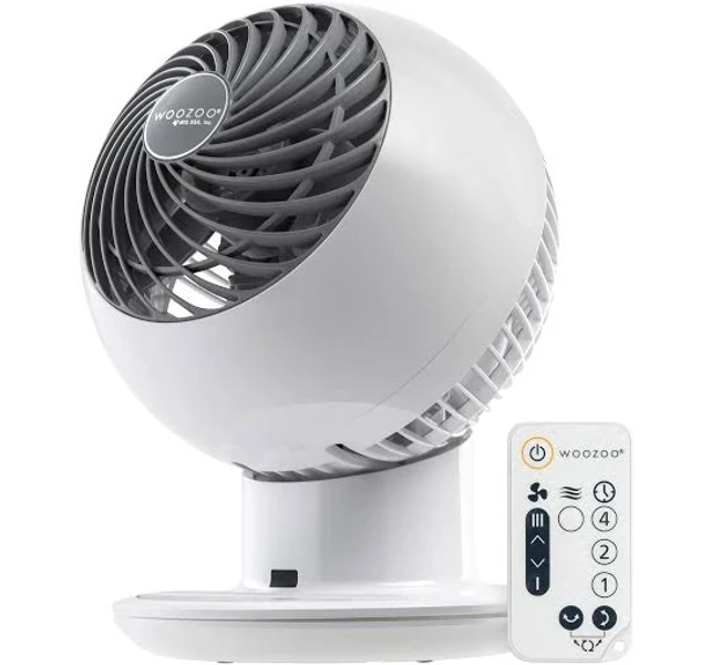 Woozoo Compact Globe Oscillating Fan with Remote and 5 Speed