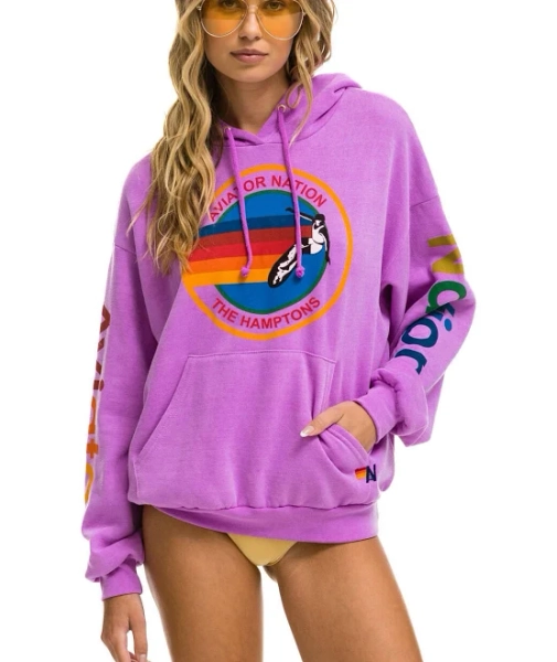 Aviator Nation Hamptons Relaxed Pullover Hoodie